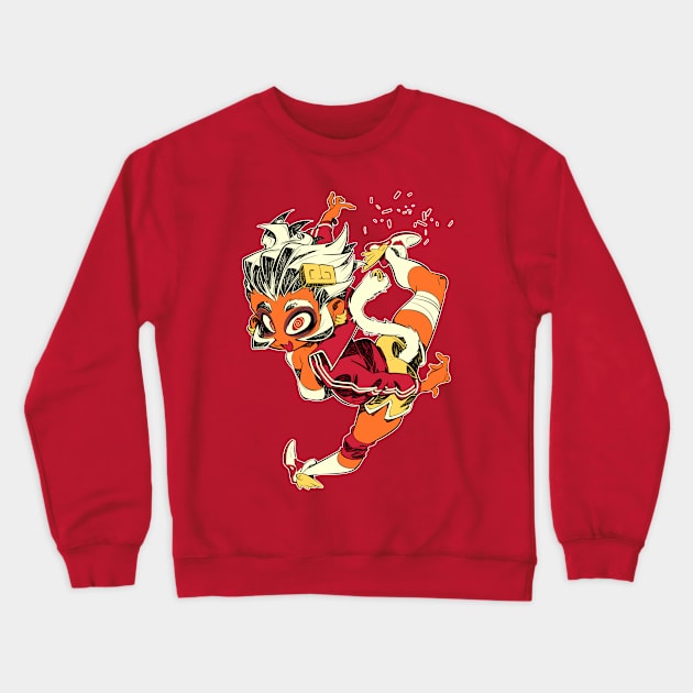 Monkey girl Crewneck Sweatshirt by Rafchu